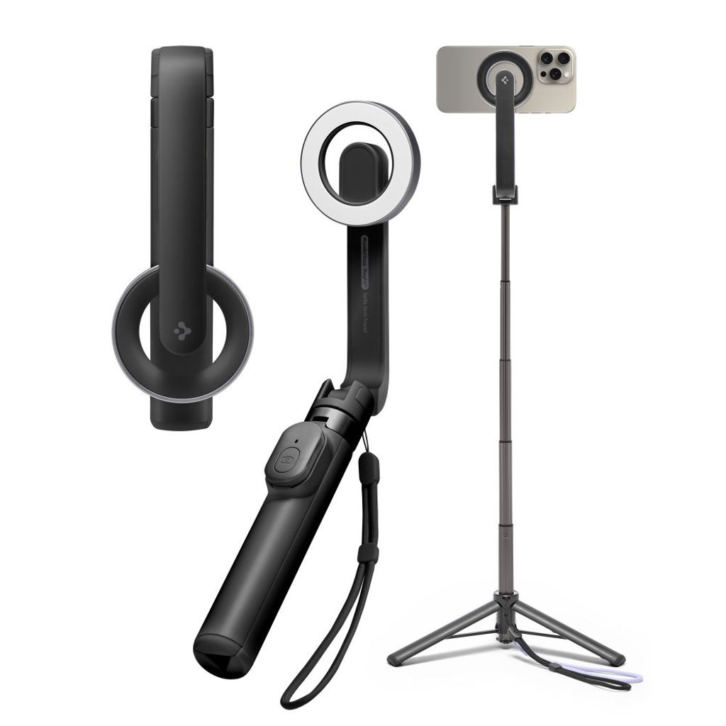 Spigen S571W MagSafe Bluetooth selfie stick tripod – black