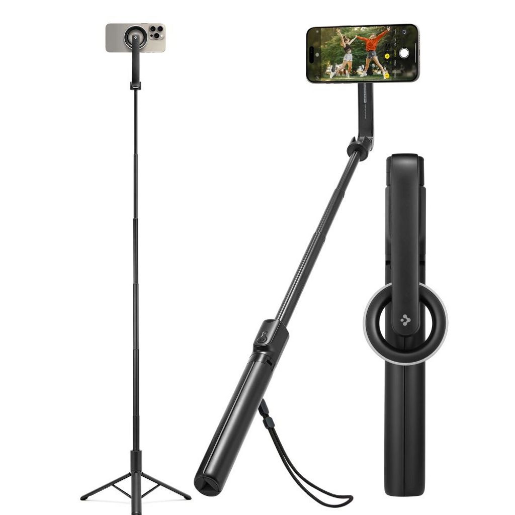 Spigen MagSafe Bluetooth Selfie stick with stand, 120cm - Black — Spigen
