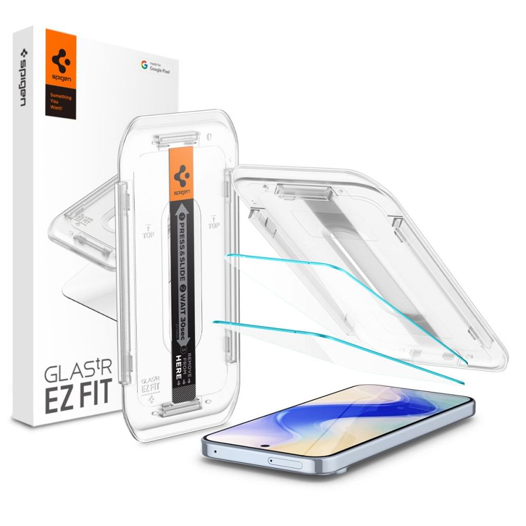 Spigen Glas.tR EZ Fit Applicator 2pcs Screen Protector Google Pixel 9/9 Pro/10/10 Pro — Spigen