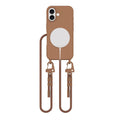 Tech-Protect MagNecklace MagSafe Case for iPhone 16 - Brown — Tech-Protect