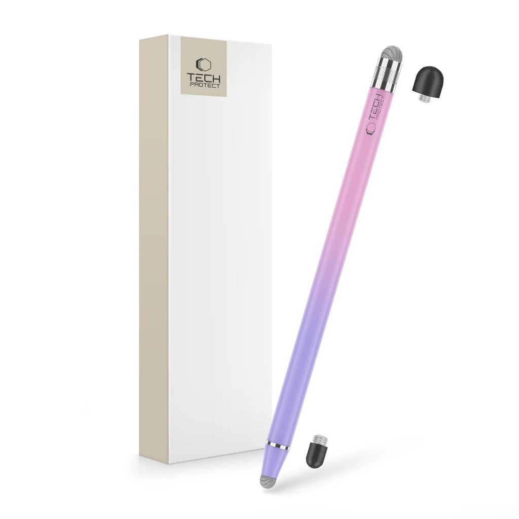 Tech-Protect USP100 Touch Stylus Pen Passive, 4 Tips - Purple — Tech-Protect