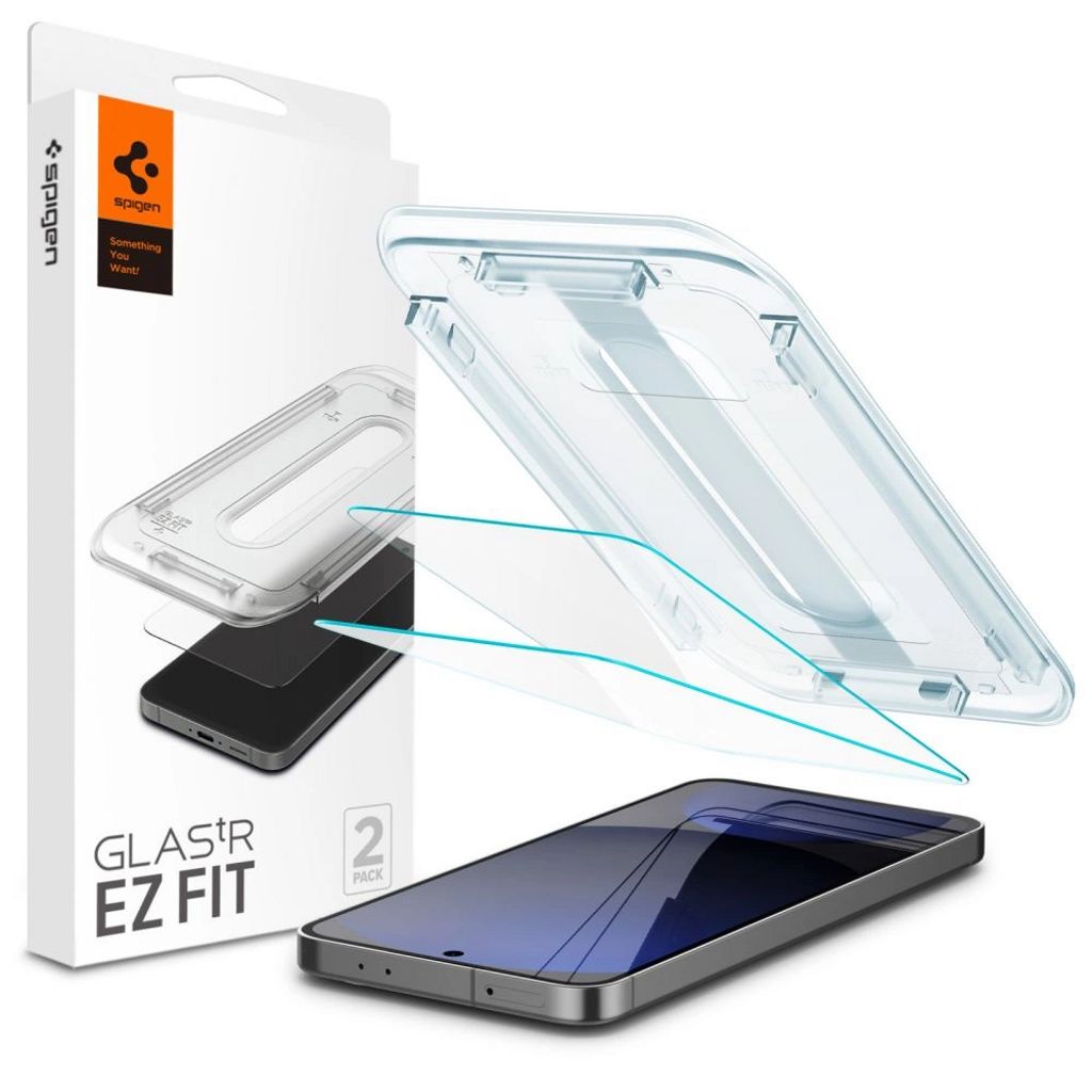 Spigen Samsung Galaxy S24 FE Glas.tR EZ Fit Screen Protector, 2-pack