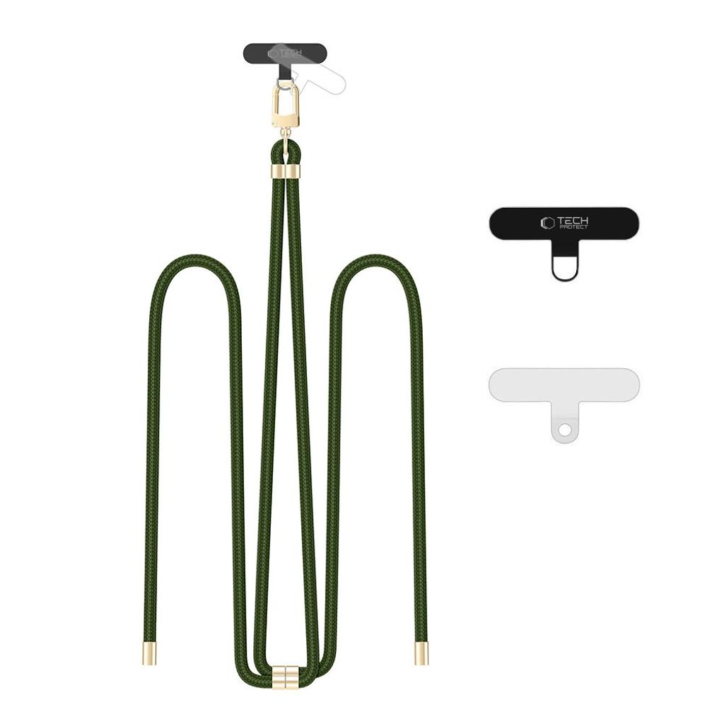 Tech-Protect C7S adjustable phone strap – green/gold — Tech-Protect