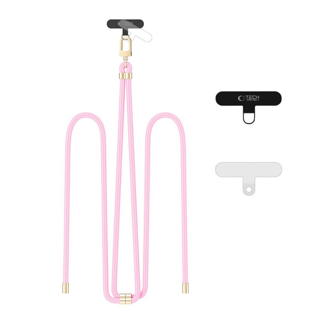 Tech-Protect C7S adjustable phone strap – light pink/gold — Tech-Protect