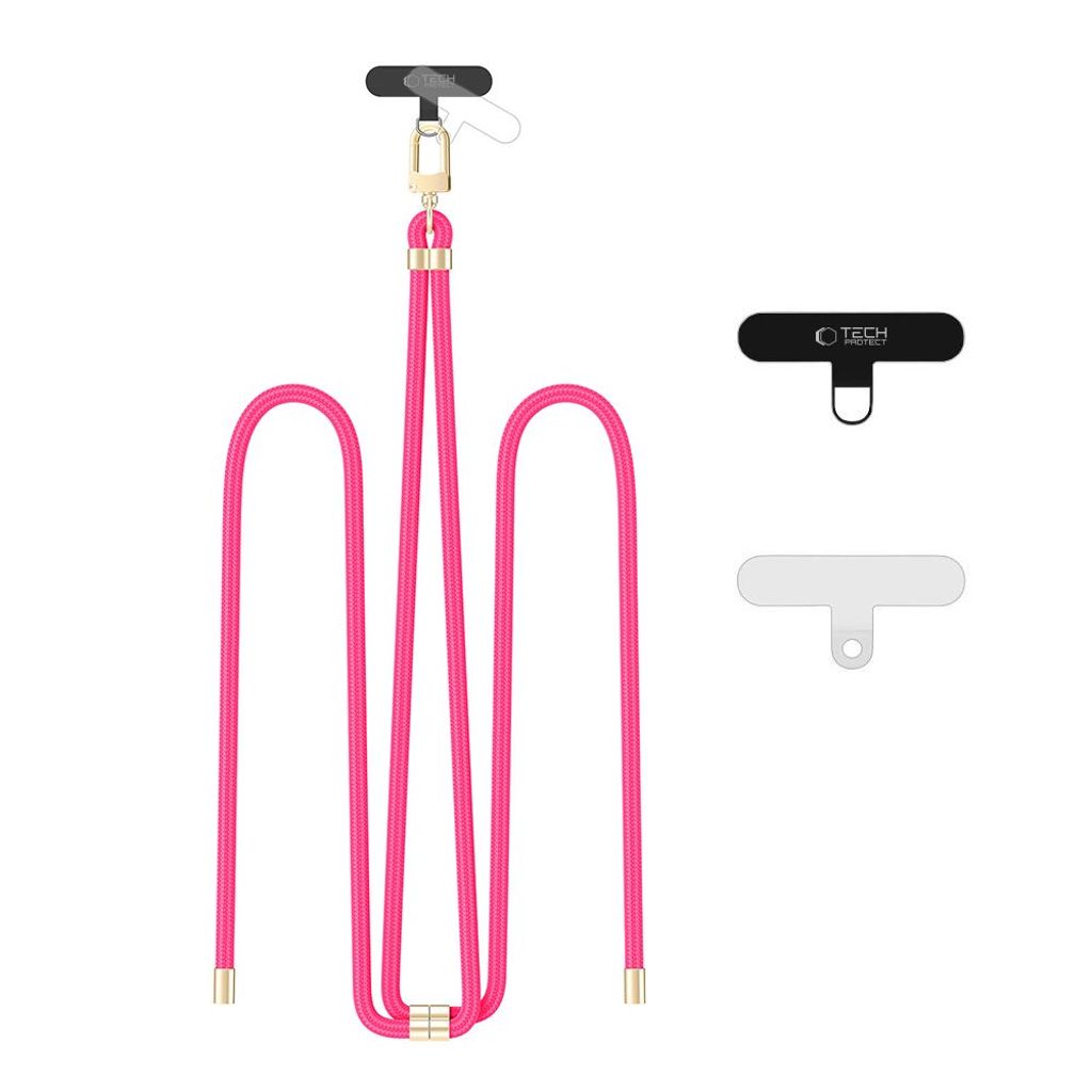 Tech-Protect C7S adjustable phone strap – Pink/Gold — Tech-Protect