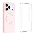 iPhone 18 Pro Max MagSafe Compatible Case with 2x Screen Protectors - Pink — Övrigt