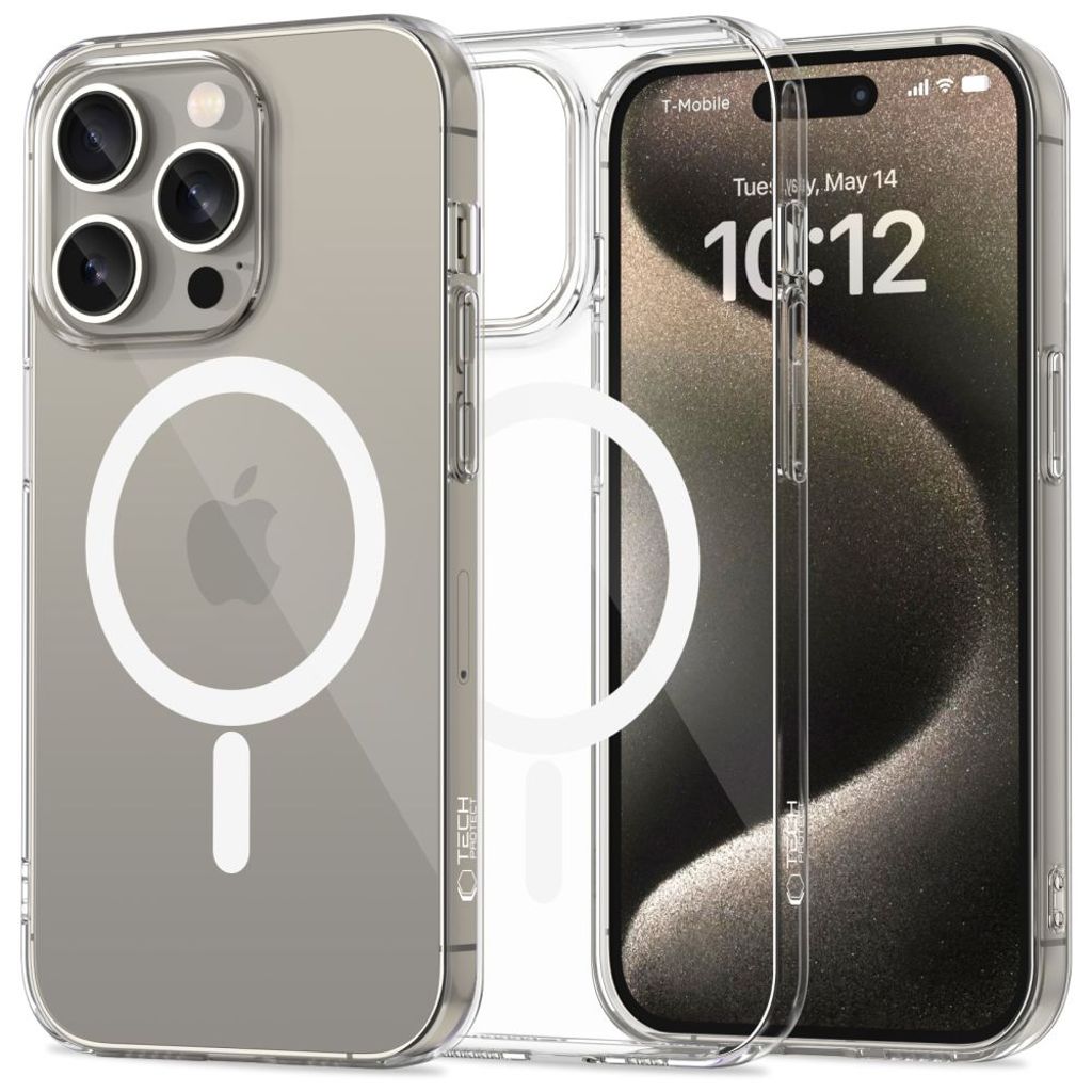 Tech-Protect FlexAir MagSafe Case for iPhone 15 Pro - Transparent — Tech-Protect