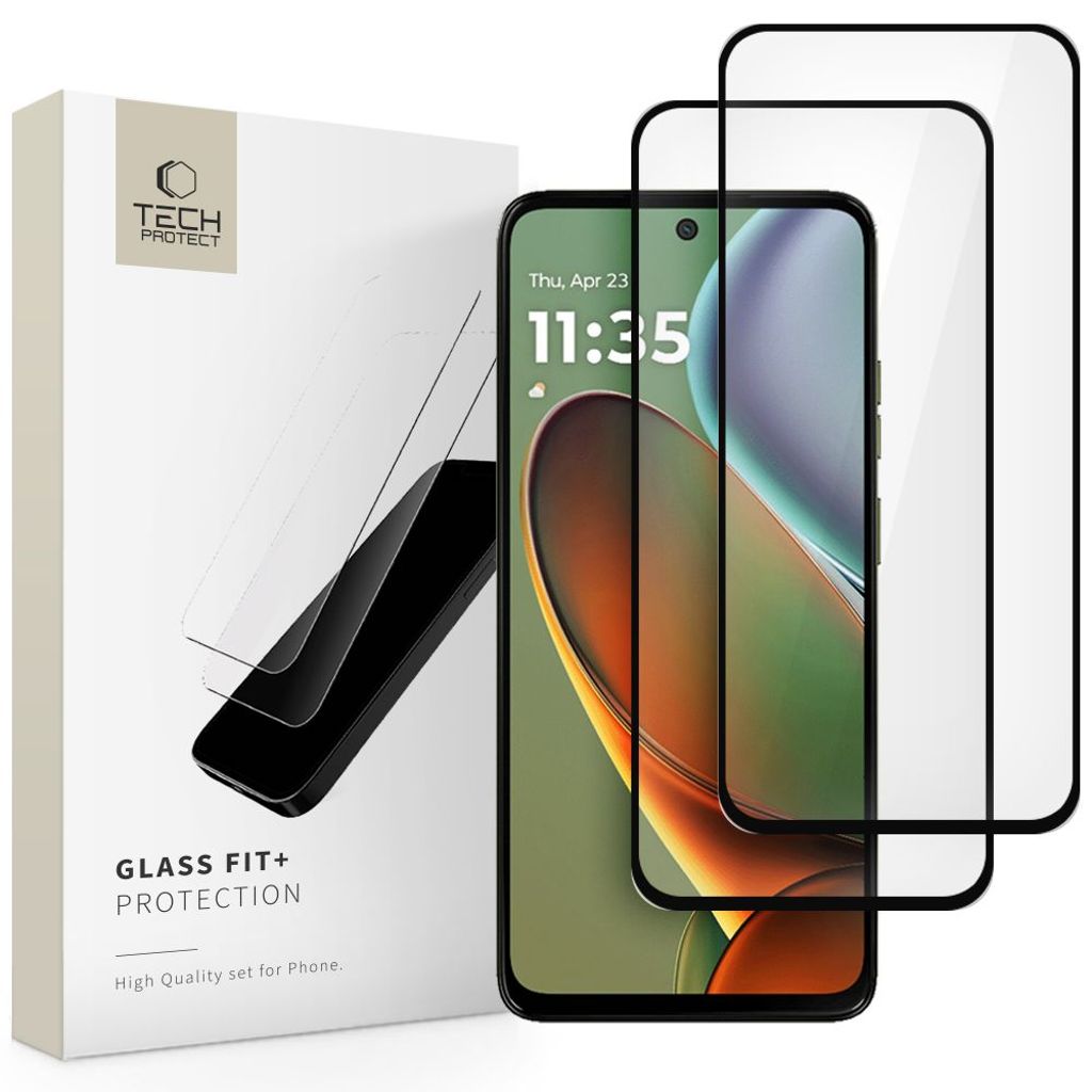 Tech-Protect Glass Fit+ 2-pack Screen Protector for Motorola Moto G15 / G15 Power / G05 / E15 — Tech-Protect