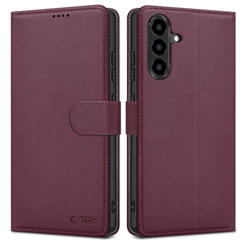 Tech-Protect Wallet Cover for Samsung Galaxy A56 5G - Burgundy — Tech-Protect