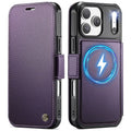CASEME 053 iPhone 17 Pro Wallet Cover MagSafe RFID blocking - Purple