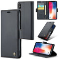 CASEME iPhone XS Max Wallet Cover RFID Blocking 3 Card Slots – Black