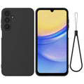 Samsung Galaxy A16 Silicone Case with Hand strap - Black — Samsung