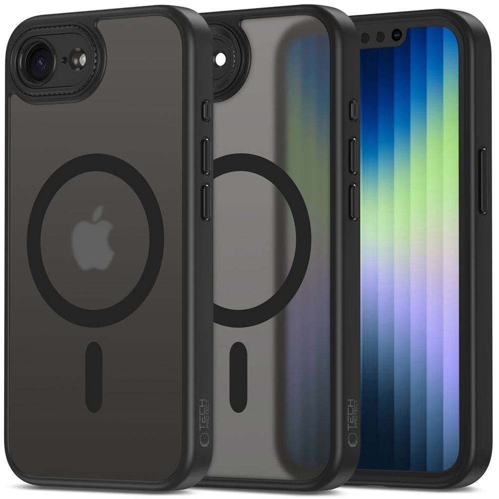 Tech-Protect MagCam MagSafe Case for iPhone 17e/16e - Matte Black — Tech-Protect