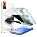Spigen Glas.tR EZ Fit Privacy 2-pack Screen Protector for Samsung Galaxy S24/S25 — Spigen