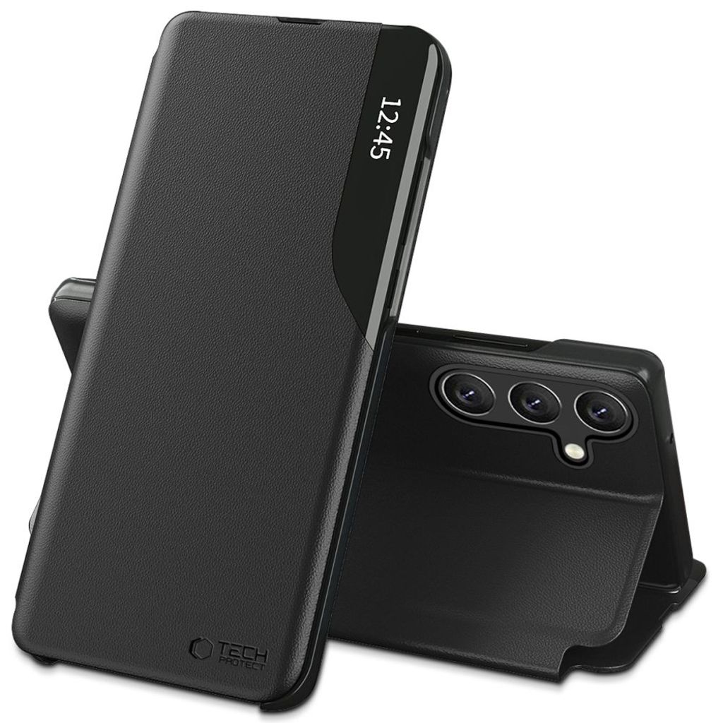 Tech-Protect Smart View Cover for Samsung Galaxy A56 5G - Black