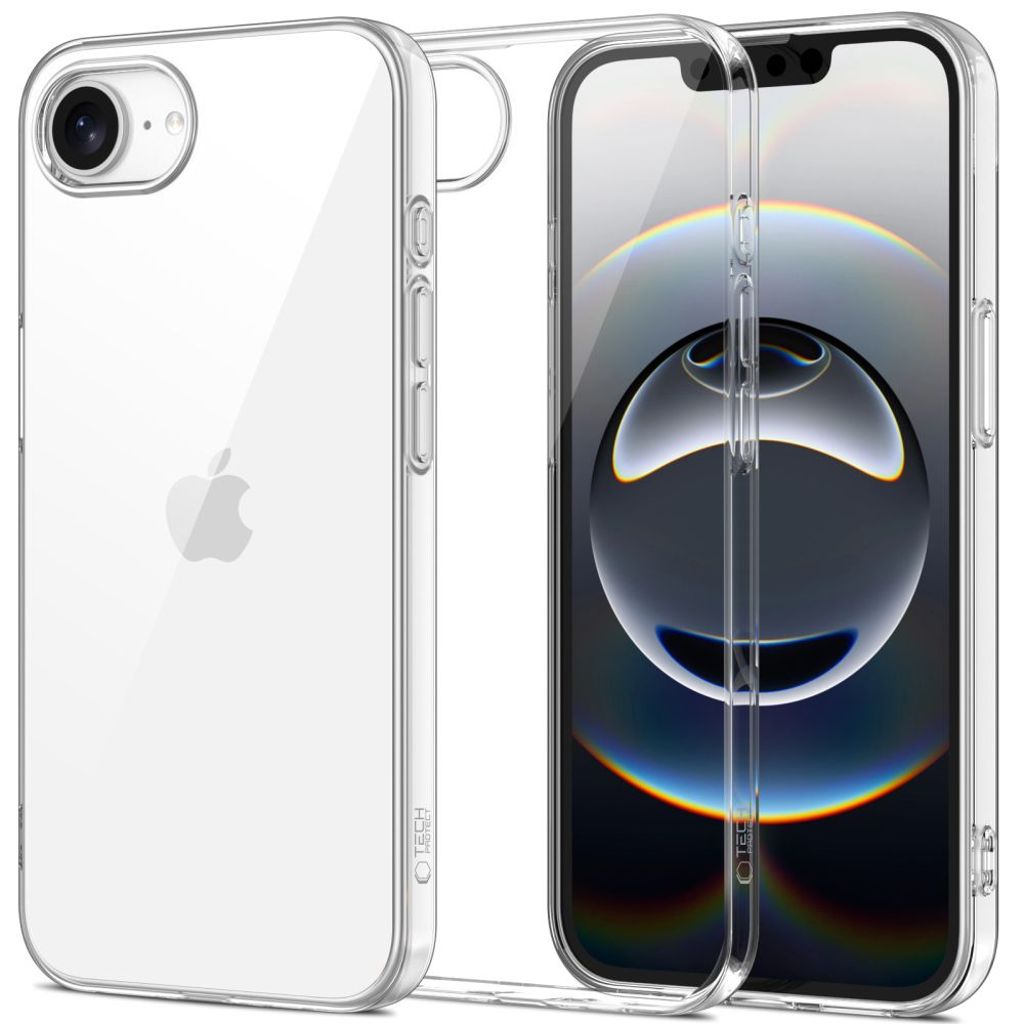 Tech-Protect FlexAir Case for iPhone 17e/16e - Transparent — Tech-Protect
