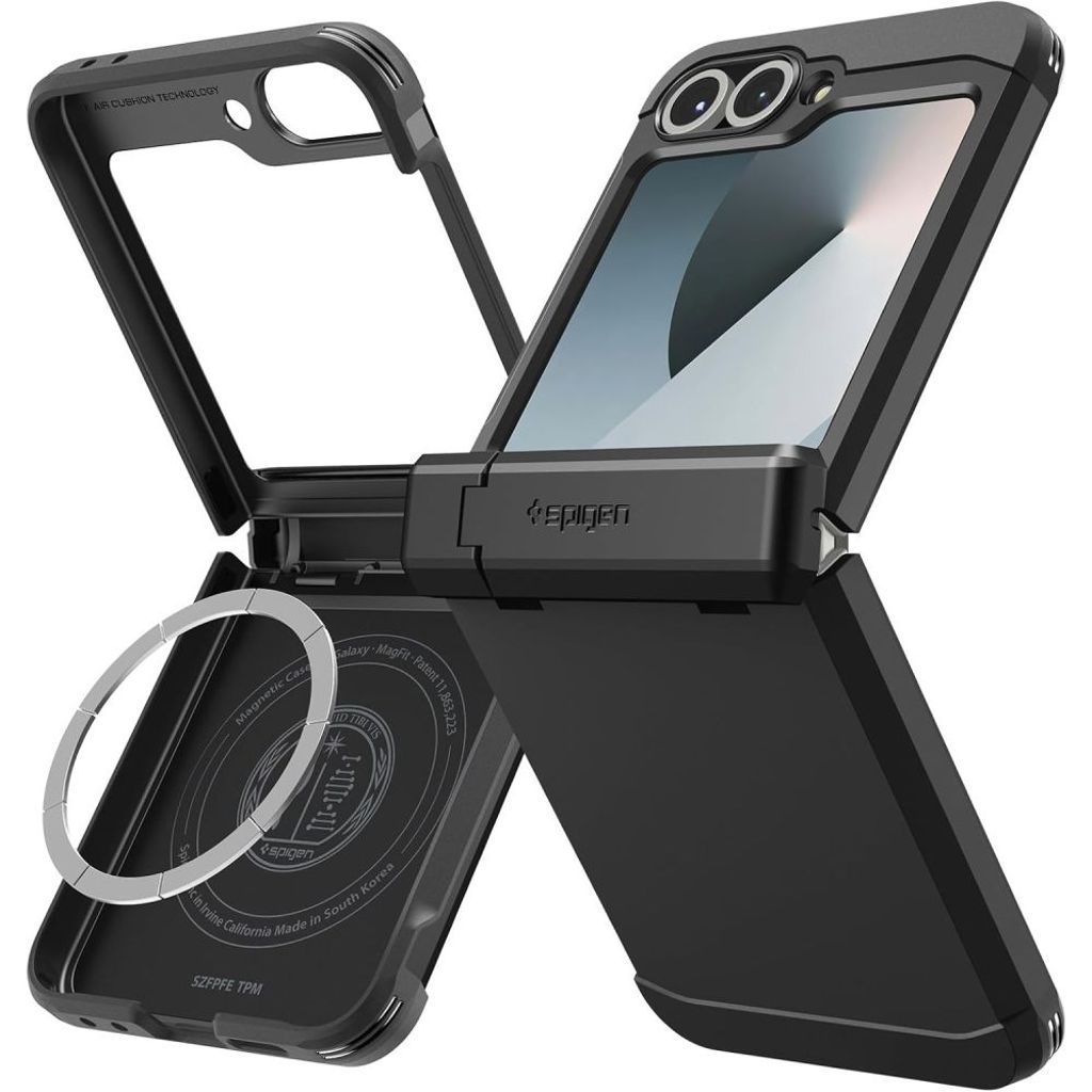 Spigen Tough Armor Pro MagSafe Case for Samsung Galaxy Z Flip 6/7 FE - Black