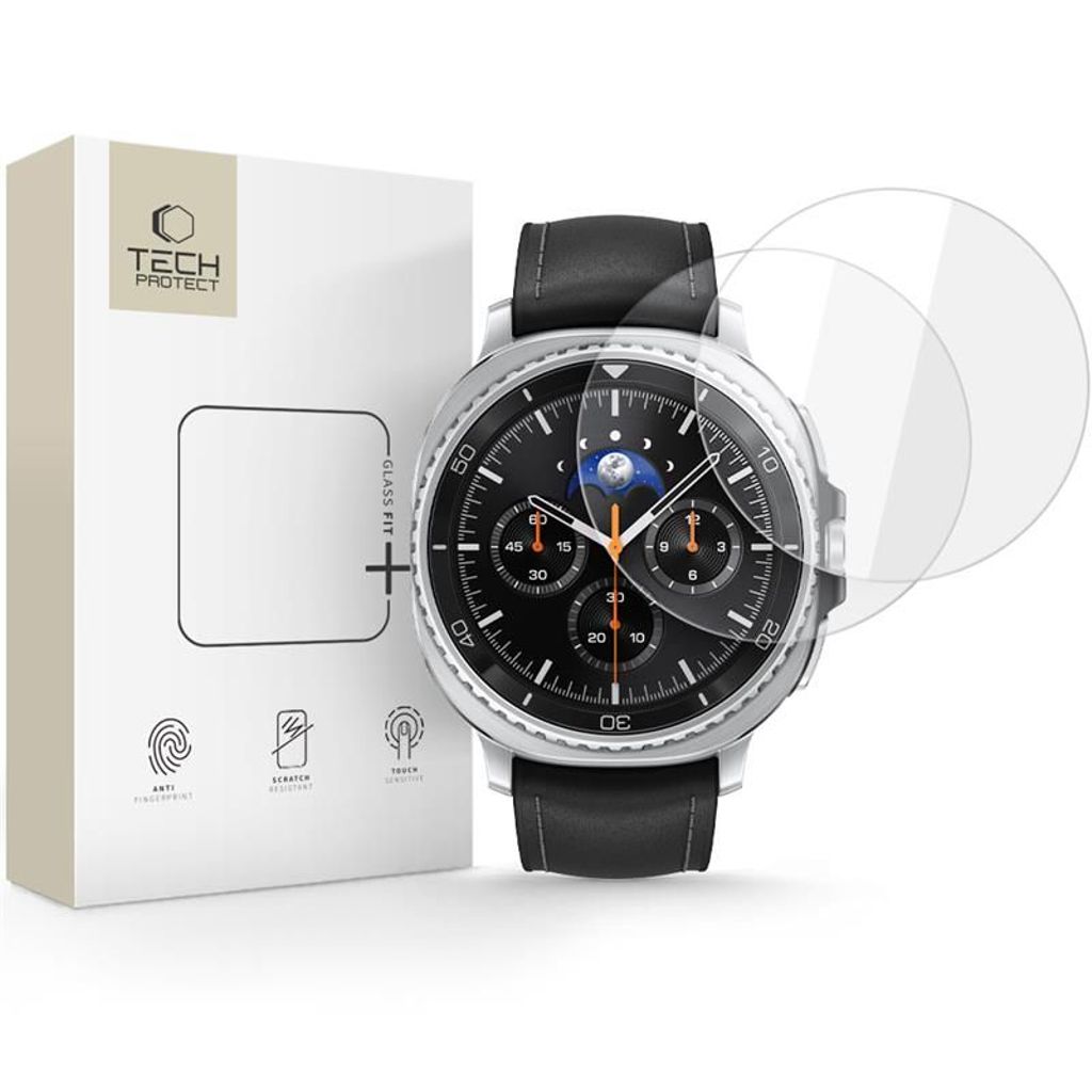 Tech-Protect Glass Fit+ Screen Protector Galaxy Watch 8 Classic 46 mm, 2-pack — Tech-Protect