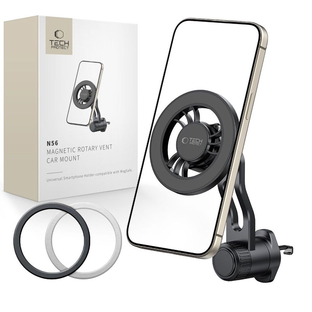 Tech-Protect N56 MagSafe car air vent mount – Black — Tech-Protect