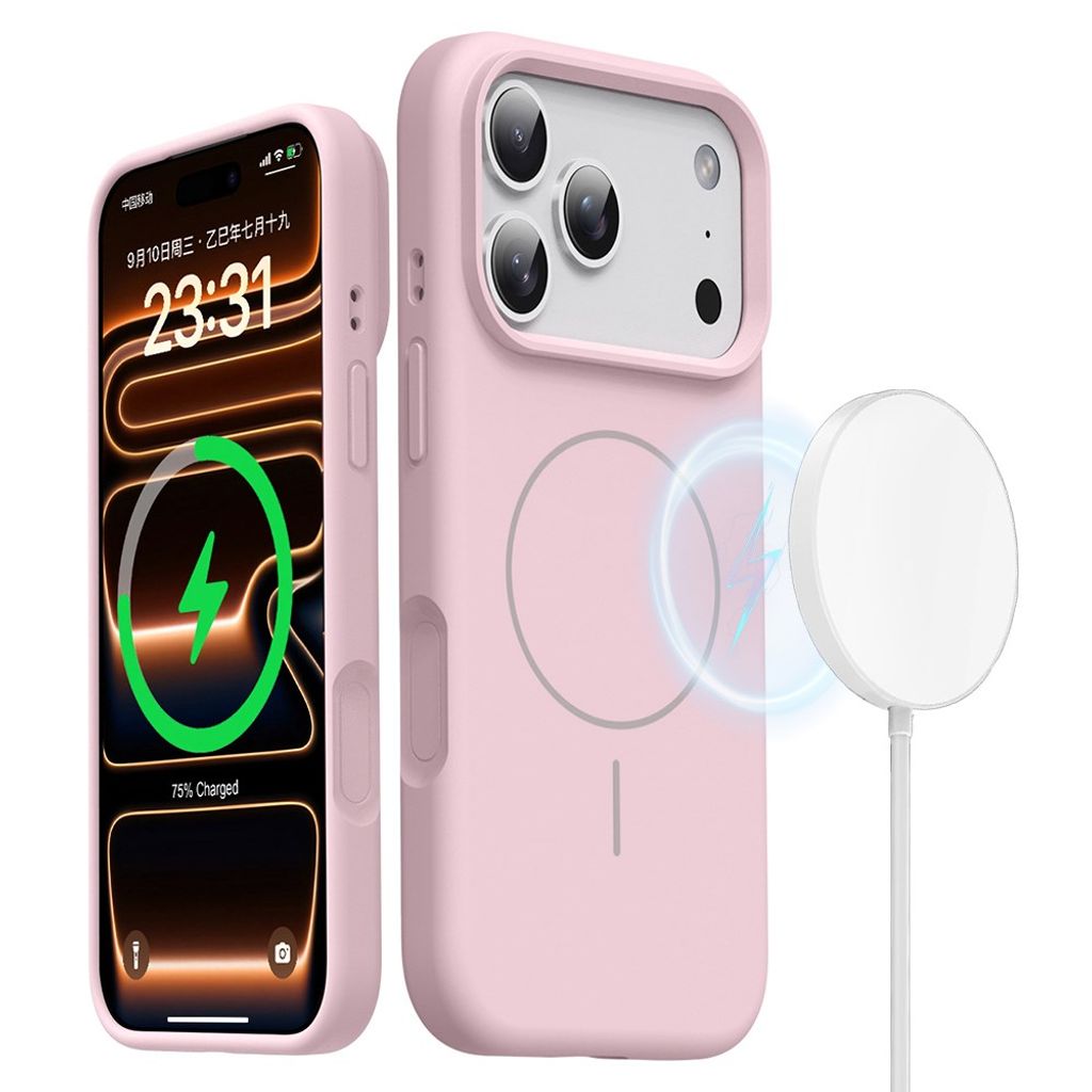 iPhone 18 Pro Max/17 Pro Max MagSafe Case in Silicone - Pink — Övrigt
