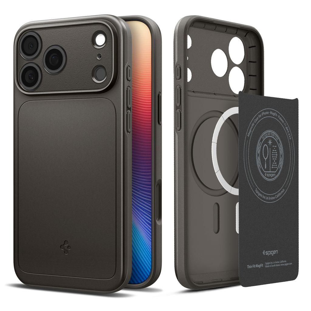 Spigen Thin Fit MagFit Case for iPhone 18 Pro Max / 17 Pro Max - Gunmetal — Spigen