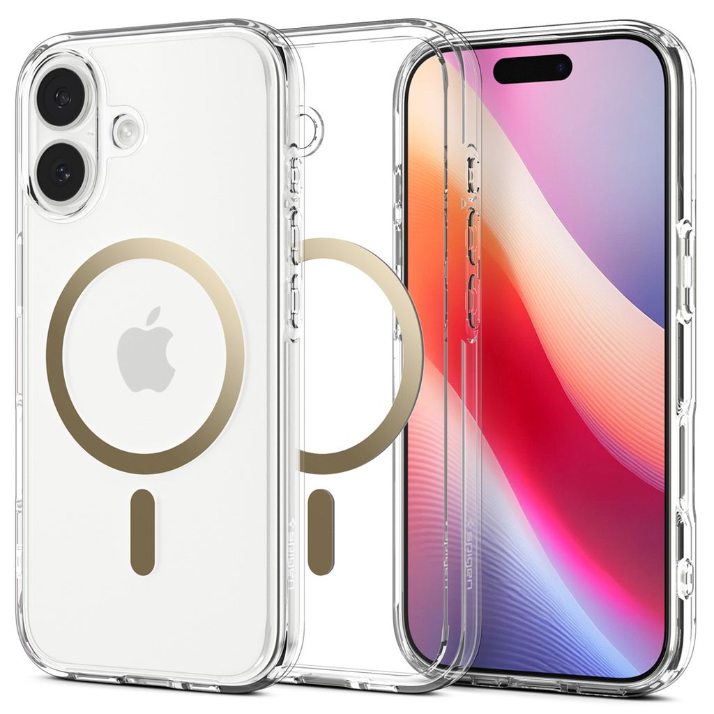 Spigen Ultra Hybrid MagSafe Case for iPhone 17 - Transparent Gold — Spigen