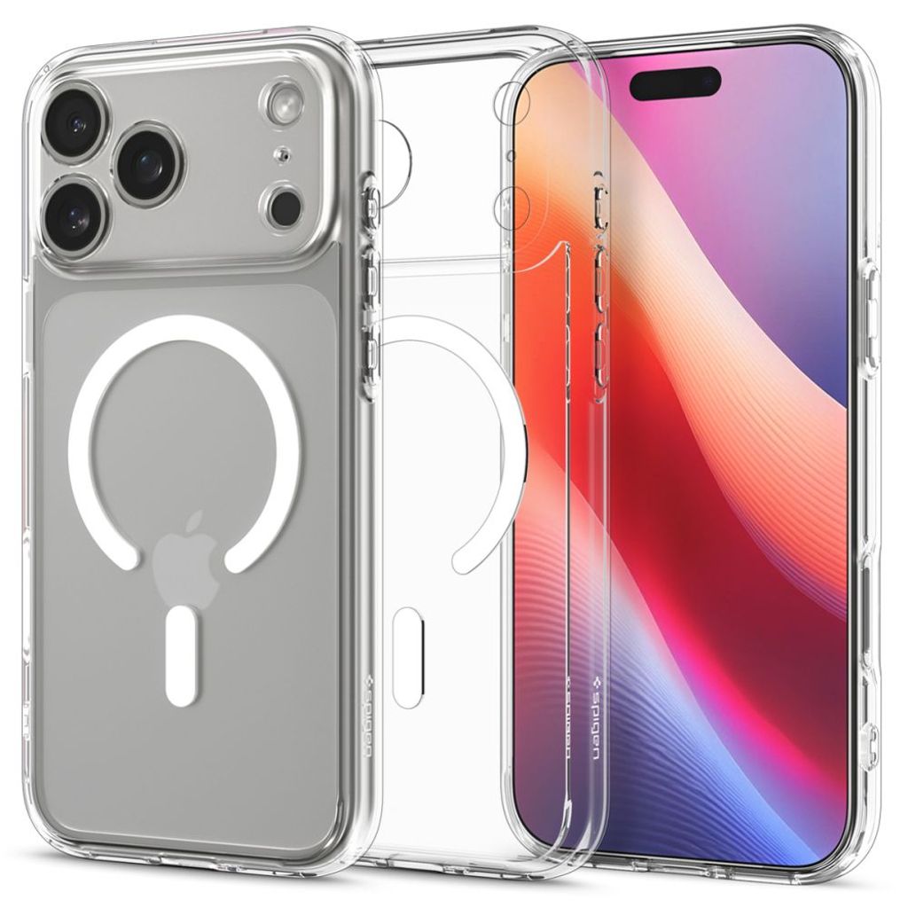 Spigen Ultra Hybrid MagFit Case iPhone 18 Pro Max/17 Pro Max - Transparent/White — Spigen
