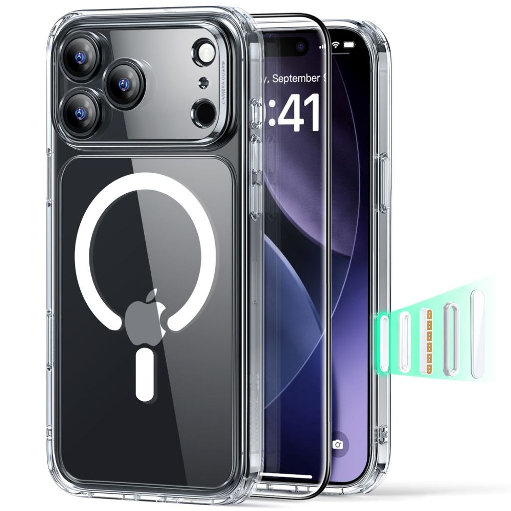 ESR Classic Hybrid MagSafe Set Case & Screen Protector for iPhone 17 Pro Max - Clear — ESR