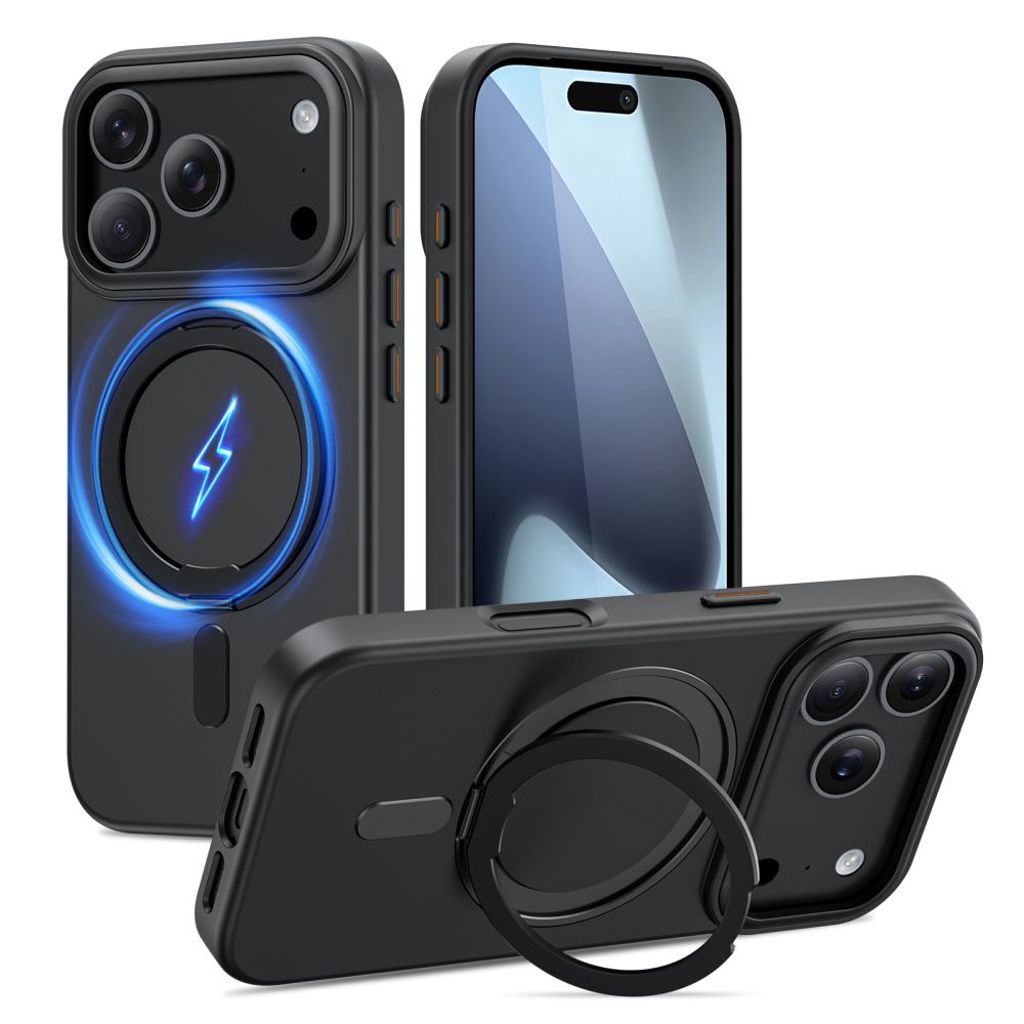 Tech-Protect MagRing MagSafe Case for iPhone 17 Pro Max - Matte black — Tech-Protect