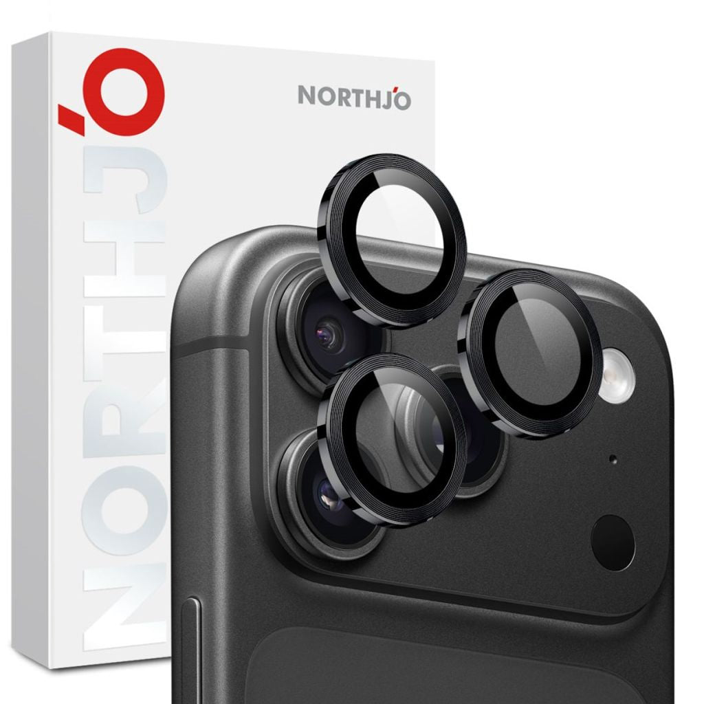 NORTHJO iPhone 18 Pro/18 Pro Max Lens Protector Tempered Glass - Black — NORTHJO
