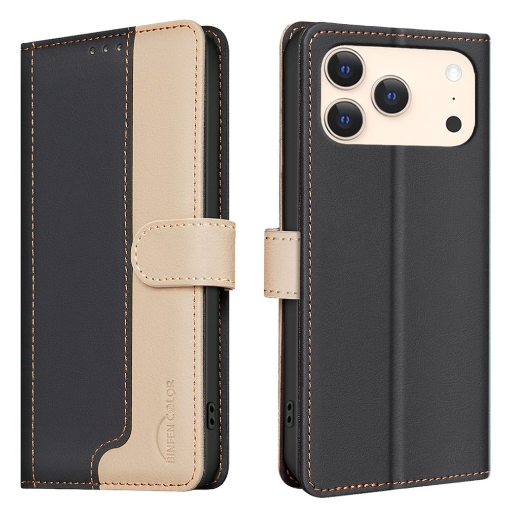 BINFEN COLOR iPhone 17 Pro Max Wallet Cover - Black