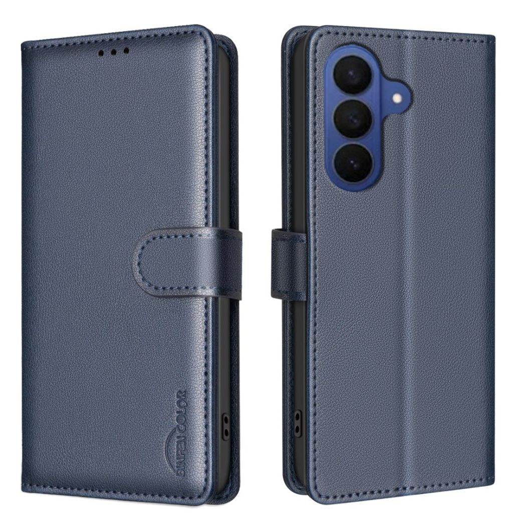 BINFEN COLOR Samsung Galaxy S26 Wallet Cover RFID Blocking - Blue