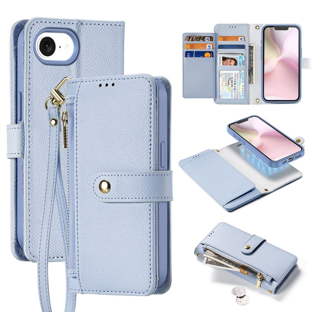 DUX DUCIS iPhone 17e/16e Wallet Cover - Gray — DUX