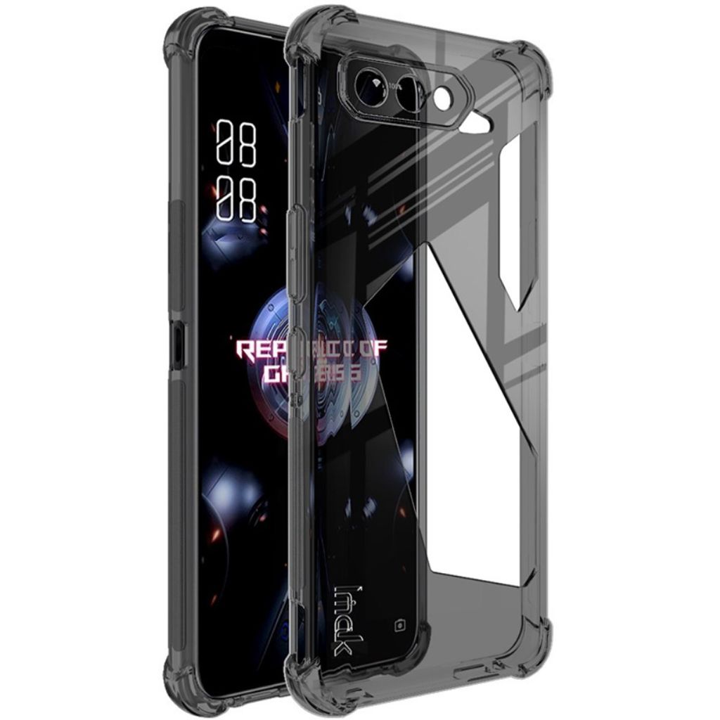 IMAK Asus ROG Phone 5 etc. Case with Screen Protector - Transparent Black — IMAK