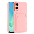 Samsung Galaxy S25 Edge TPU-Case with Card holder - Pink
