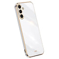 XINLI Samsung Galaxy A16 Case with gold frame - White — XINLI