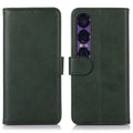 Sony Xperia 1 VII Cover with Card slots - Green