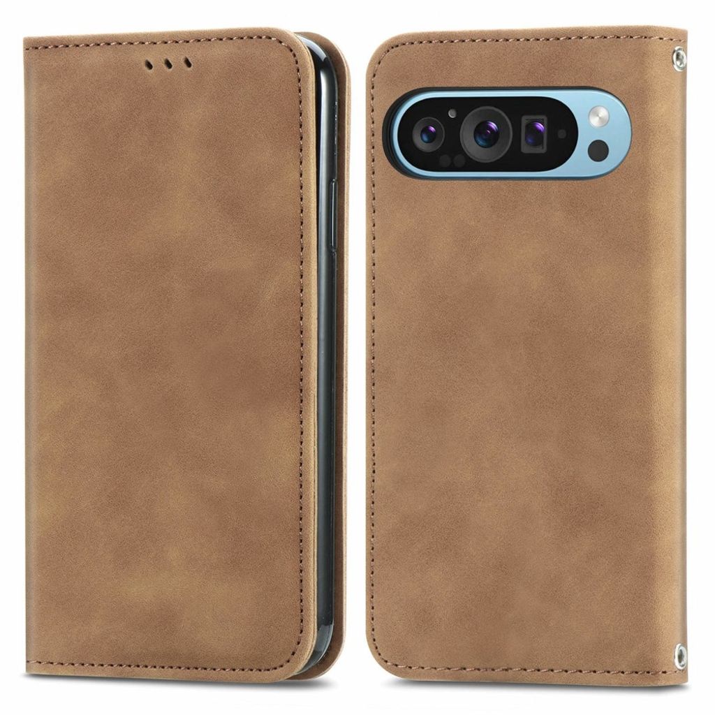 Google Pixel 10 Pro / 10 / 9 Pro / 9 Wallet Cover - Brown