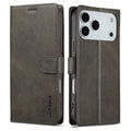 LC.IMEEKE iPhone 17 Pro Max Wallet Cover with Stand - Grey