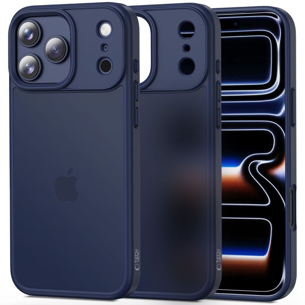 Tech-Protect MagMat Case for iPhone 17 Pro - Matte Navy Blue — Tech-Protect