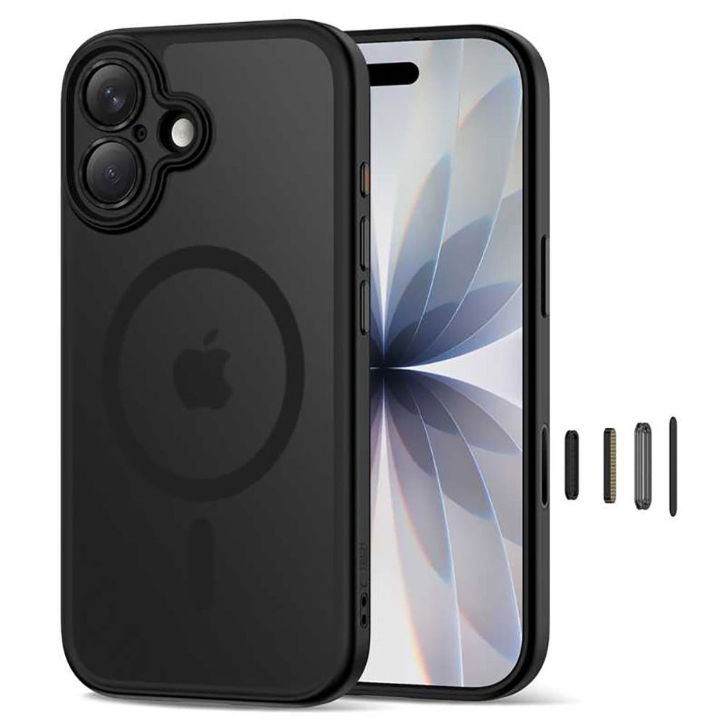 Tech-Protect MagPeak Magsafe CC Case for iPhone 17 - Matte Black — Tech-Protect
