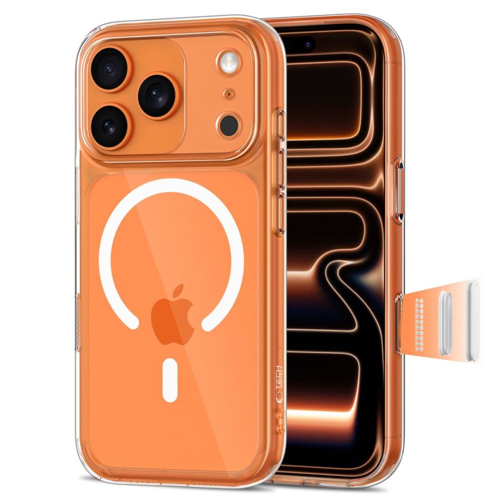 Tech-Protect Magpeak Magsafe CC Case for iPhone 17 Pro - Transparent — Tech-Protect