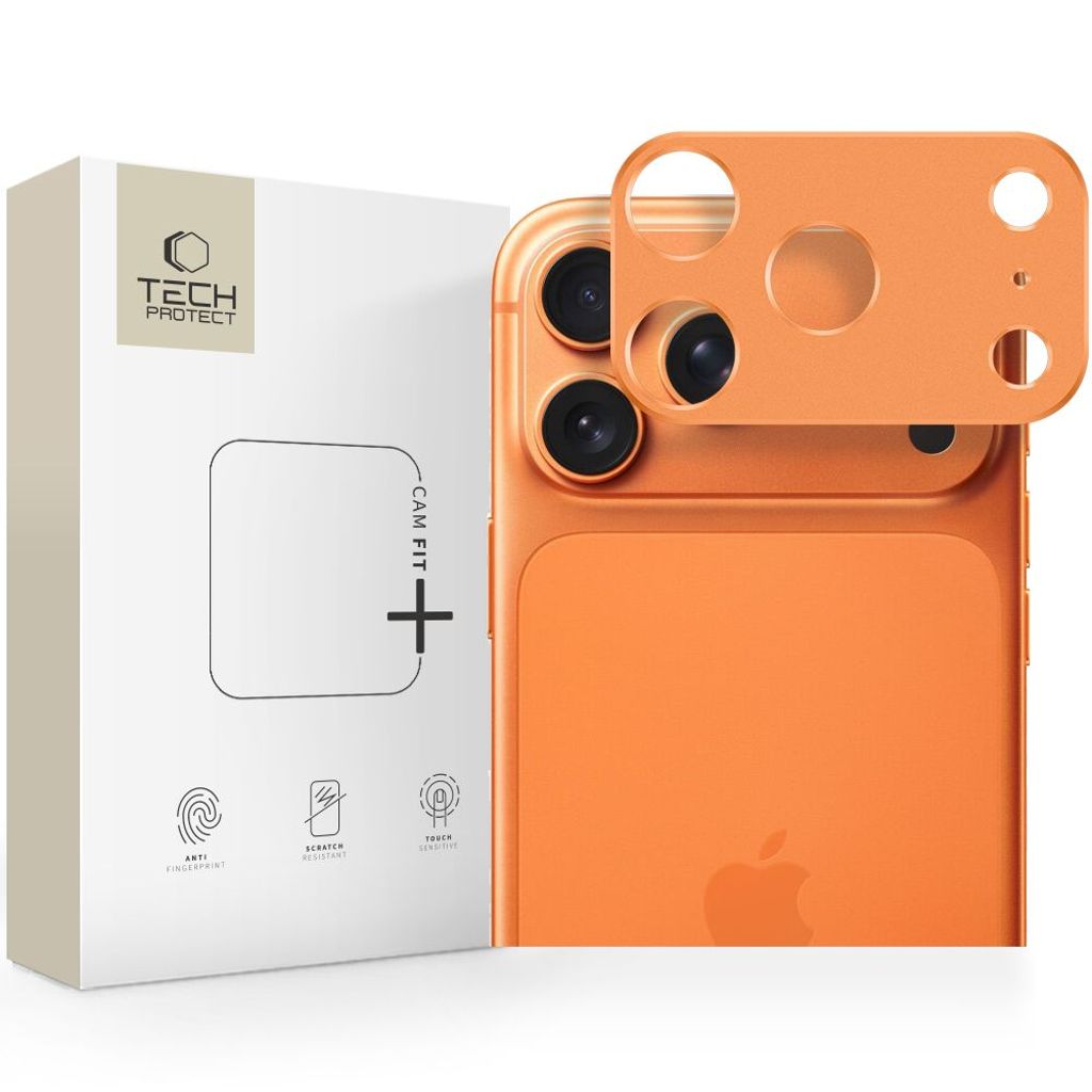 Tech-Protect iPhone 17 Pro Max Lens Protection Camalloy Fit+ - Orange — Tech-Protect