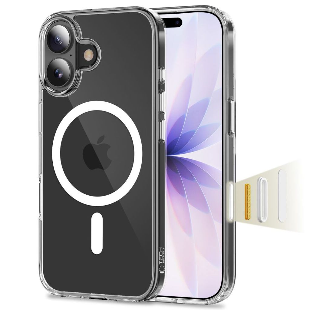 Tech-Protect Flexair Hybrid CC MagSafe Case for iPhone 17 - Transparent — Tech-Protect