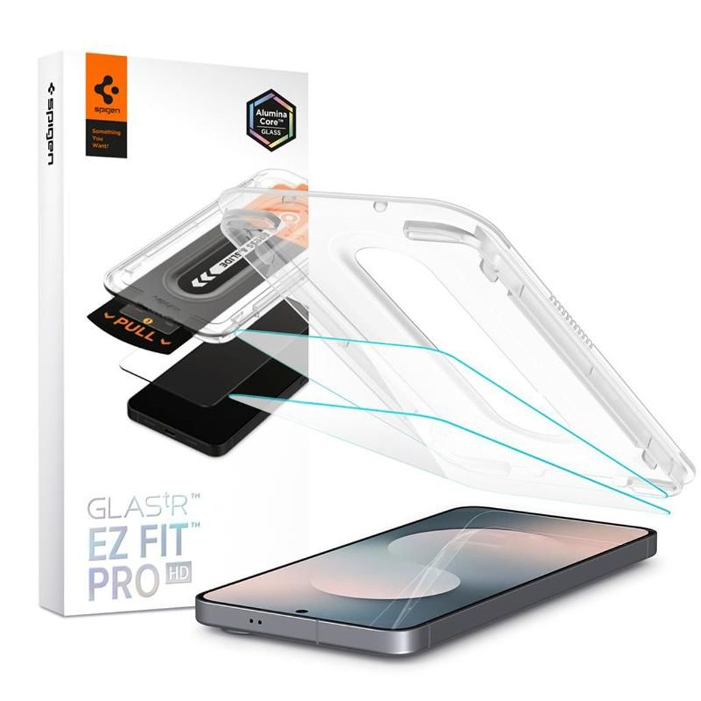 Spigen Glas.tR EZ Fit Pro Samsung Galaxy S25 FE Screen Protector 2-Pack — Spigen