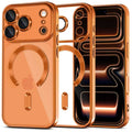 Tech-Protect MagFlex MagSafe Case for iPhone 17 Pro - Transparent Orange — Tech-Protect