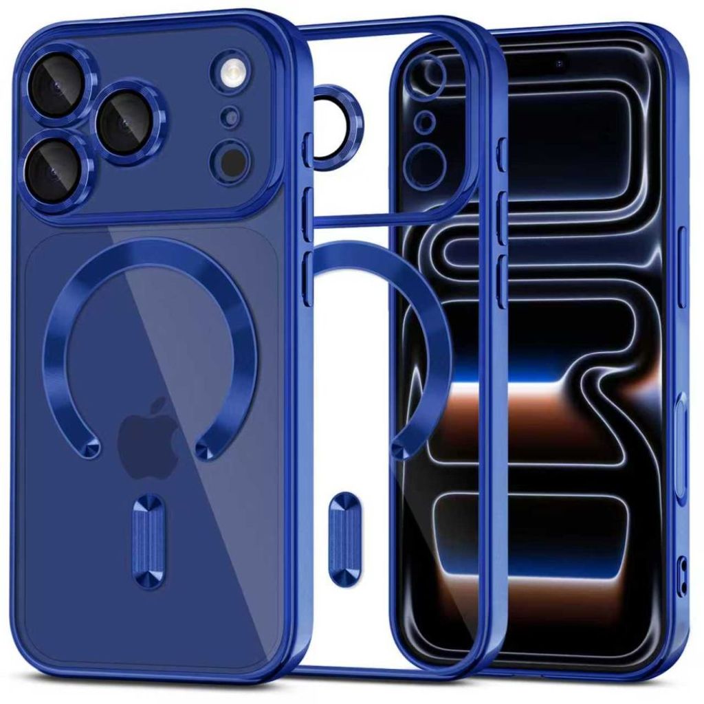 Tech-Protect MagFlex MagSafe Case for iPhone 17 Pro Max - Transparent Navy Blue — Tech-Protect
