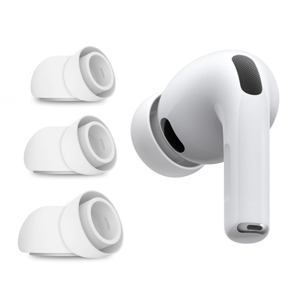 Tech-Protect Earpads for AirPods Pro 3 S / M / L 3-pack - white — Tech-Protect