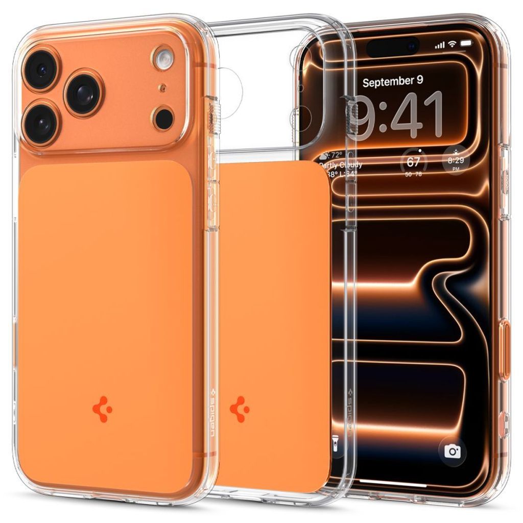 Spigen Ultra Hybrid T MagFit Case for iPhone 18 Pro / 17 Pro - Orange — Spigen