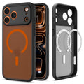 Spigen Ultra Hybrid MagSafe Case for iPhone 17 Pro - Black/Orange — Spigen